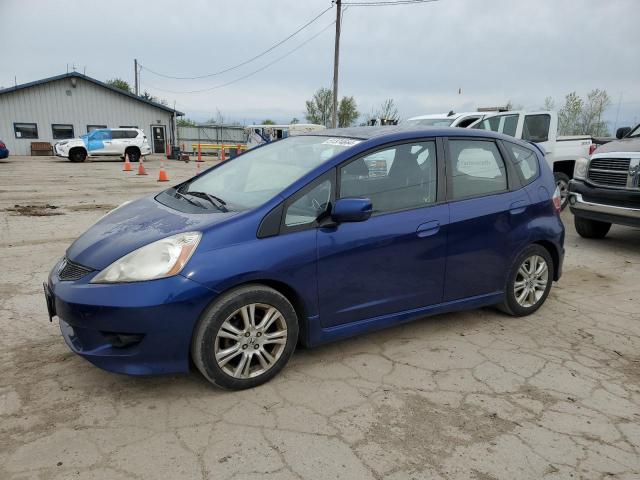 JHMGE88479S007842 - 2009 HONDA FIT SPORT BLUE photo 1