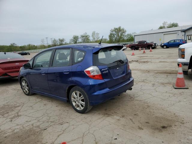 JHMGE88479S007842 - 2009 HONDA FIT SPORT BLUE photo 2