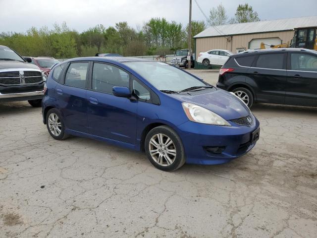 JHMGE88479S007842 - 2009 HONDA FIT SPORT BLUE photo 4