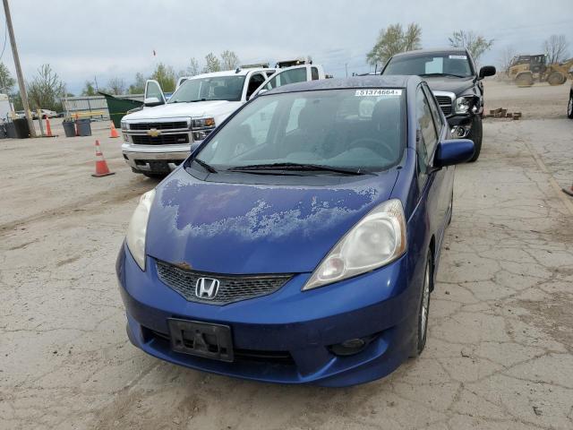 JHMGE88479S007842 - 2009 HONDA FIT SPORT BLUE photo 5