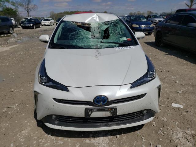 JTDL9MFU6M3024845 - 2021 TOYOTA PRIUS LE WHITE photo 5