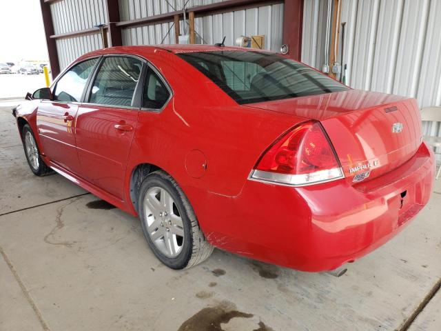 2G1WG5E37D1106745 - 2013 CHEVROLET IMPALA LT RED photo 2