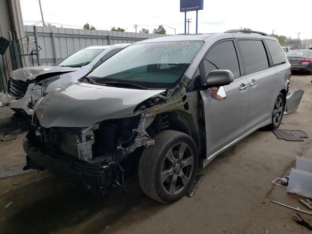 5TDXZ3DC1KS966688 - 2019 TOYOTA SIENNA SE GRAY photo 1