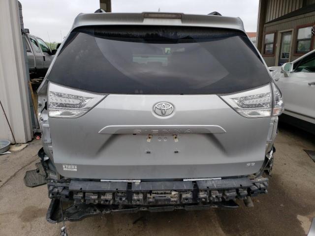 5TDXZ3DC1KS966688 - 2019 TOYOTA SIENNA SE GRAY photo 6