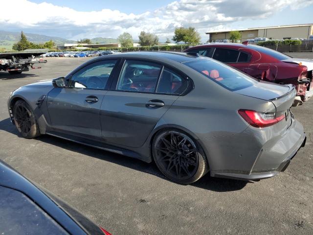 WBS33AY02RFT47041 - 2024 BMW M3 COMPETITION GRAY photo 2
