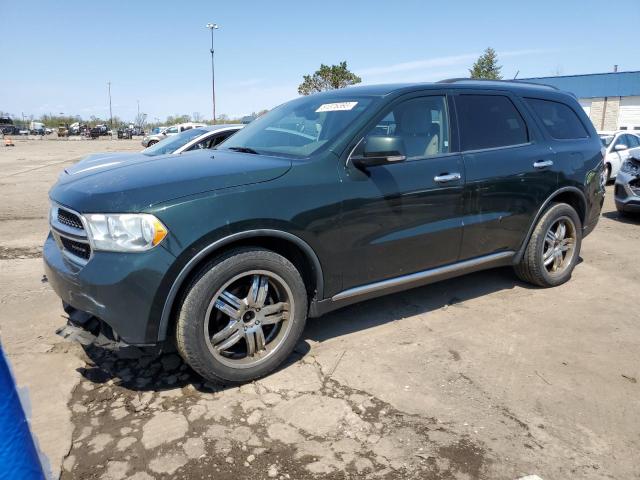 1D4RE4GG9BC677183 - 2011 DODGE DURANGO CREW GREEN photo 1