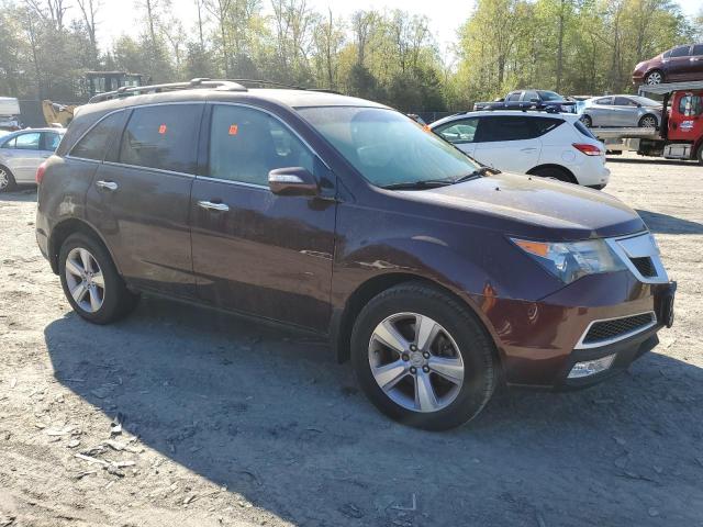 2HNYD2H35DH505612 - 2013 ACURA MDX TECHNOLOGY BURGUNDY photo 4