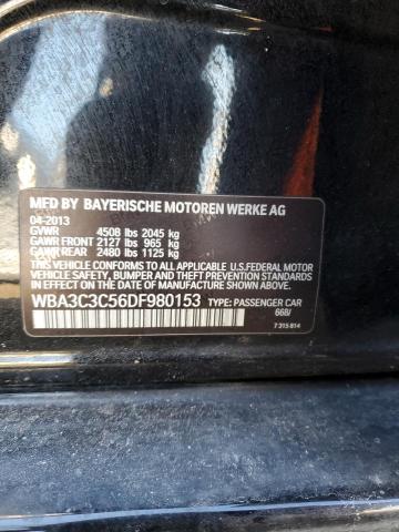 WBA3C3C56DF980153 - 2013 BMW 320 I XDRIVE BLACK photo 12