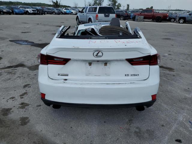 JTHBF1D29F5070440 - 2015 LEXUS IS 250 WHITE photo 6