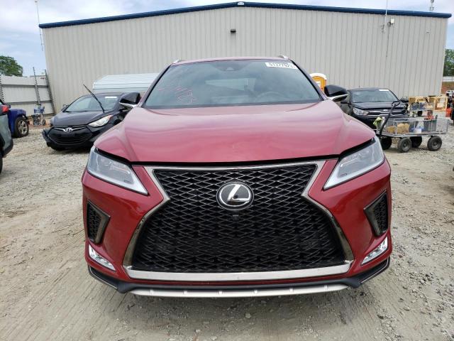 2T2YZMDA6NC348266 - 2022 LEXUS RX 350 F-SPORT BURGUNDY photo 5