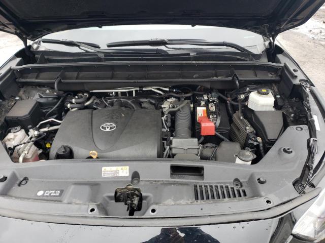 5TDHZRBH9NS572429 - 2022 TOYOTA HIGHLANDER XLE BLACK photo 12