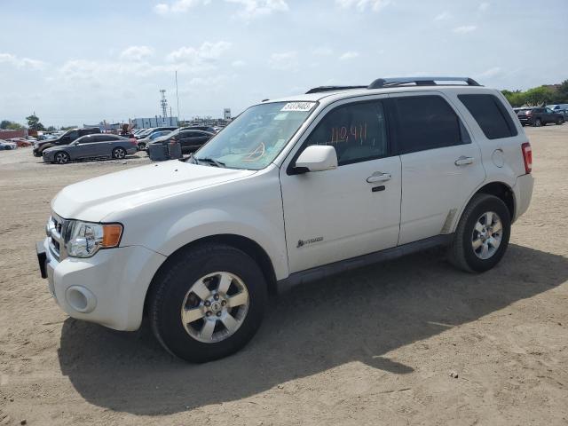 1FMCU49359KA28427 - 2009 FORD ESCAPE HYBRID WHITE photo 1