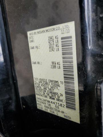 1N4AL2AP3BN447582 - 2011 NISSAN ALTIMA BASE BLACK photo 13