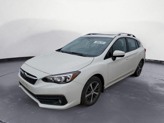 4S3GTAD67M3711161 - 2021 SUBARU IMPREZA PREMIUM WHITE photo 1