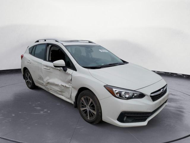 4S3GTAD67M3711161 - 2021 SUBARU IMPREZA PREMIUM WHITE photo 4