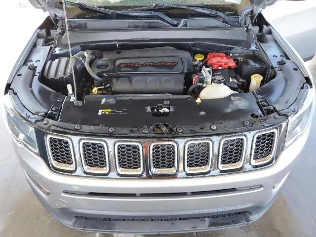 3C4NJDBB5LT174615 - 2020 JEEP COMPASS LATITUDE SILVER photo 12