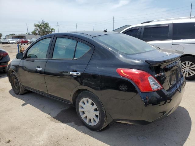 3N1CN7AP1CL870546 - 2012 NISSAN VERSA S BLACK photo 2