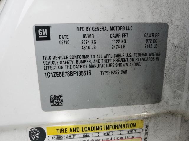 1G1ZE5E78BF185516 - 2011 CHEVROLET MALIBU LTZ თეთრი ფოტო 12