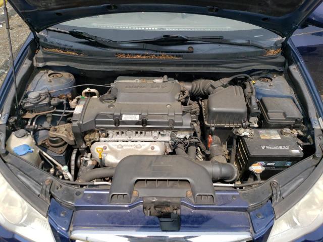 KMHDU4AD9AU885481 - 2010 HYUNDAI ELANTRA BLUE BLUE photo 11