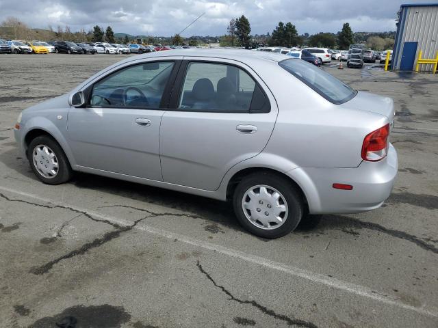 KL1TD56696B521149 - 2006 CHEVROLET AVEO BASE Gümüş foto 2