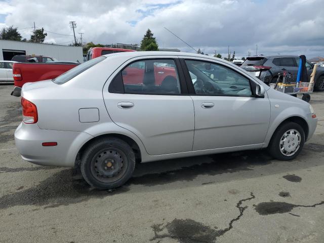KL1TD56696B521149 - 2006 CHEVROLET AVEO BASE Gümüş foto 3
