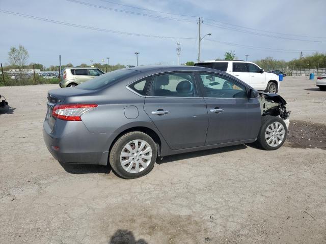 3N1AB7AP2FL644780 - 2015 NISSAN SENTRA S GRAY photo 3