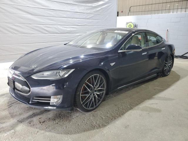 5YJSA1DP3DFP04820 - 2013 TESLA MODEL S BLUE photo 1