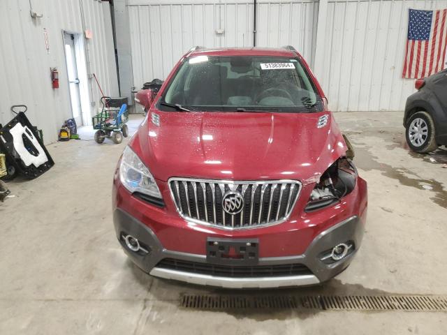 KL4CJFSB4FB264728 - 2015 BUICK ENCORE CONVENIENCE RED photo 5