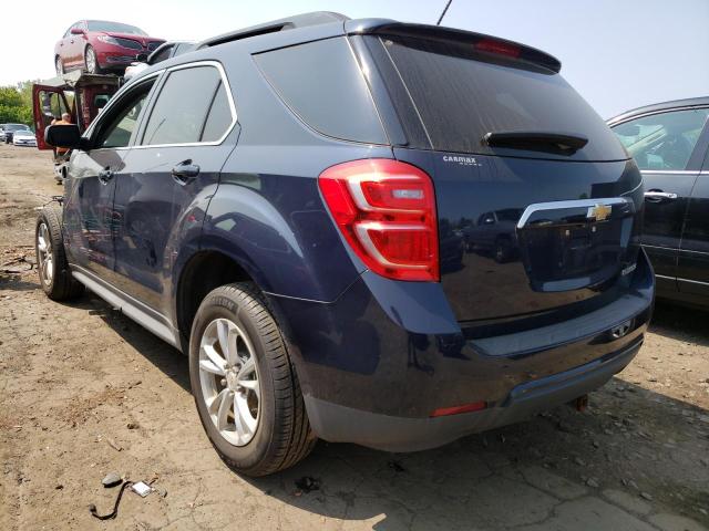 2GNALCEK6G6188278 - 2016 CHEVROLET EQUINOX LT BLUE photo 2