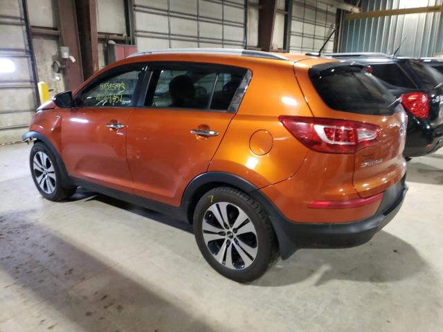 KNDPCCA23B7085532 - 2011 KIA SPORTAGE EX ORANGE photo 2