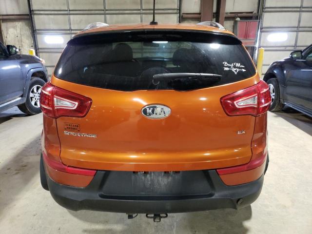 KNDPCCA23B7085532 - 2011 KIA SPORTAGE EX ORANGE photo 6