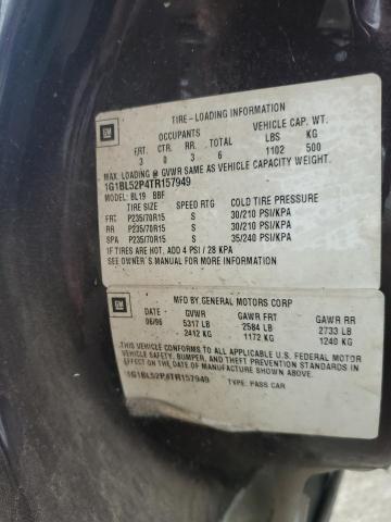 1G1BL52P4TR157949 - 1996 CHEVROLET CAPRICE / CLASSIC SS BURGUNDY photo 12