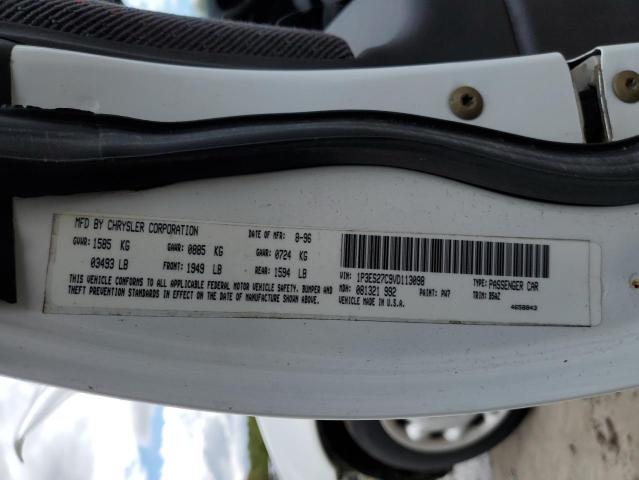 1P3ES27C9VD113098 - 1997 PLYMOUTH NEON BASE 白色 照片 13