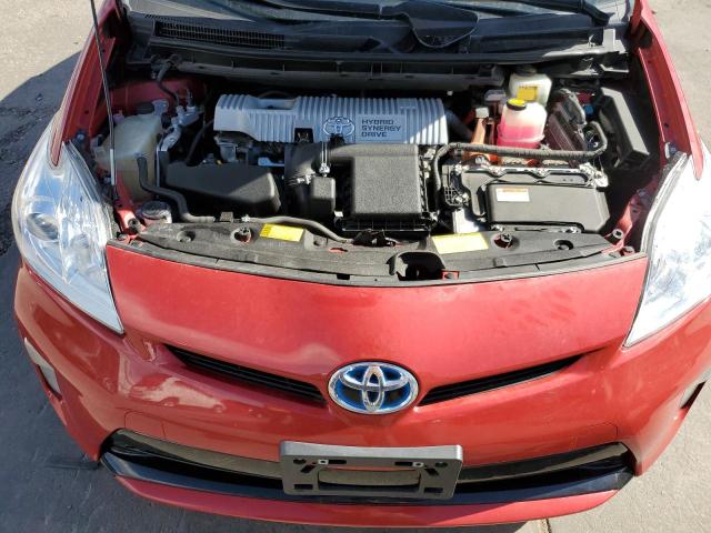 JTDKN3DU9D0352038 - 2013 TOYOTA PRIUS RED photo 12