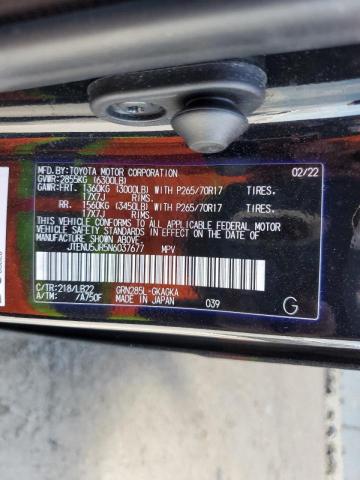 JTENU5JR5N6037677 - 2022 TOYOTA 4RUNNER SR5/SR5 PREMIUM 黑色 照片 12