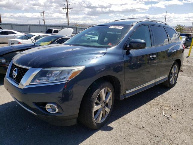 5N1AR2MM9EC626148 - 2014 NISSAN PATHFINDER S 蓝色 照片 1