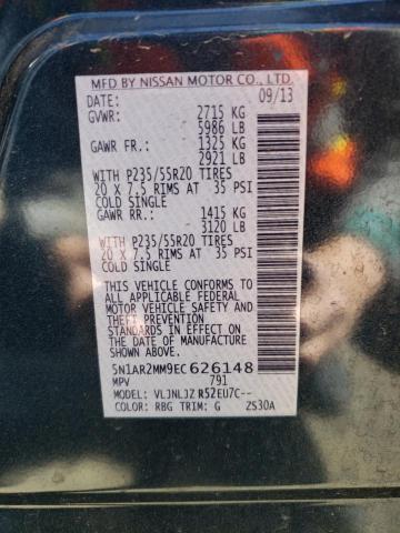 5N1AR2MM9EC626148 - 2014 NISSAN PATHFINDER S 蓝色 照片 13