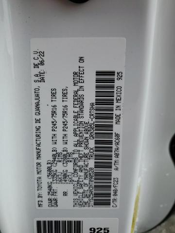 3TYSZ5AN3NT090520 - 2022 TOYOTA TACOMA ACCESS CAB თეთრი ფოტო 13