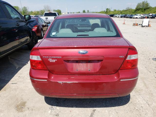1FAHP24186G125749 - 2006 FORD FIVE HUNDR SEL RED photo 6