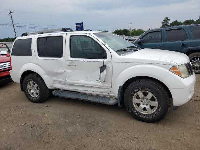 5N1AR18W05C771634 - 2005 NISSAN PATHFINDER LE WHITE photo 4