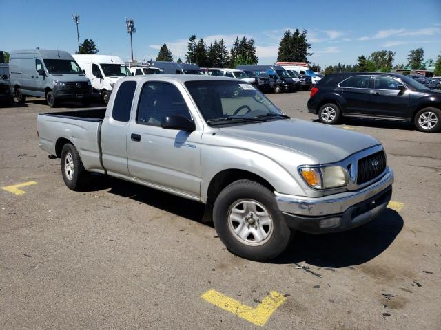 5TEVL52NX2Z137176 - 2002 TOYOTA TACOMA DOU XTRACAB SILVER photo 4