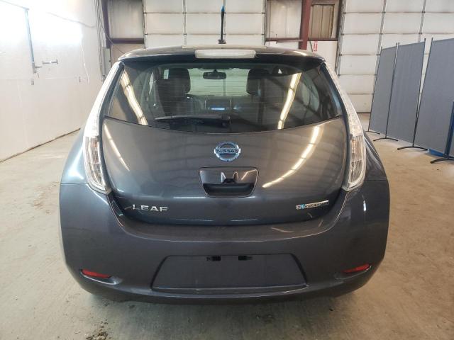 1N4AZ0CPXDC407952 - 2013 NISSAN LEAF S GRAY photo 6