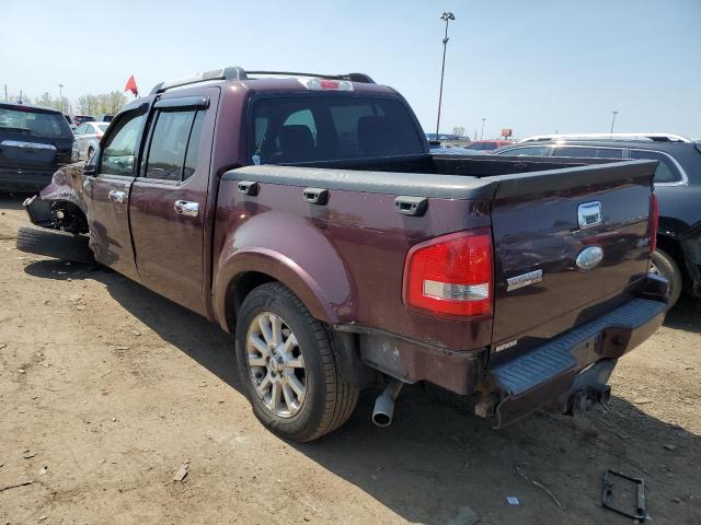 1FMEU53847UA00820 - 2007 FORD EXPLORER S LIMITED MAROON photo 2