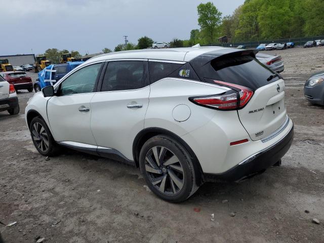 5N1AZ2MG3FN253043 - 2015 NISSAN MURANO S WHITE photo 2