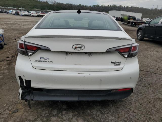 KMHE34L1XGA029742 - 2016 HYUNDAI SONATA HYBRID WHITE photo 6