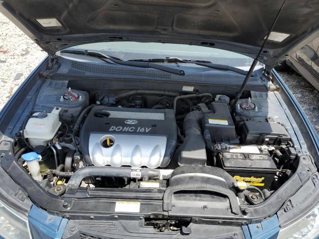 5NPET46CX6H072714 - 2006 HYUNDAI SONATA GL BLUE photo 11