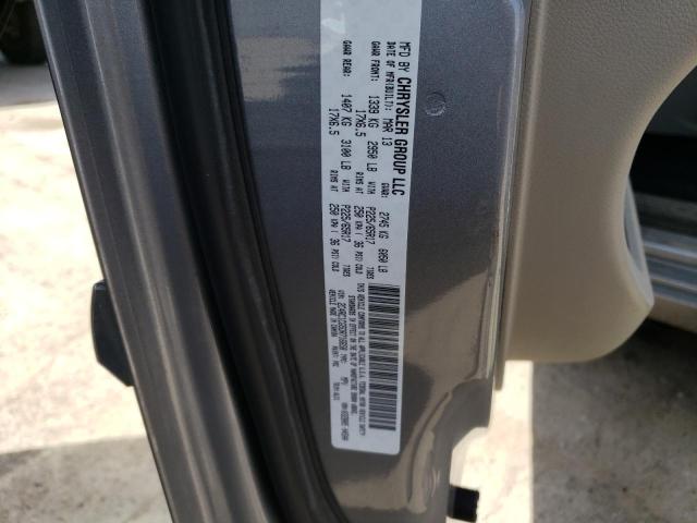 2C4RC1CG5DR716658 - 2013 CHRYSLER TOWN & COU TOURING L SILVER photo 13