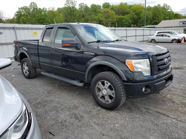 1FTFX1EV7AFC34585 - 2010 FORD F150 SUPER CAB BLACK photo 4