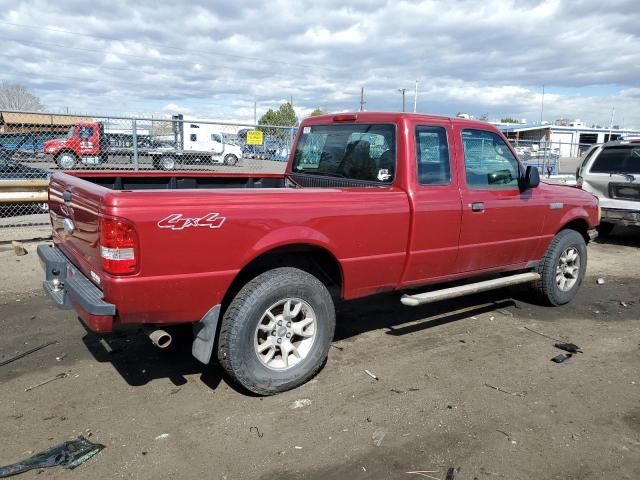 1FTYR15E27PA07522 - 2007 FORD RANGER SUPER CAB MAROON photo 3