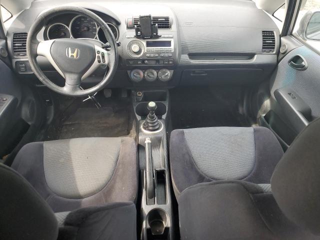 JHMGD37607S054863 - 2007 HONDA FIT S SILVER photo 8